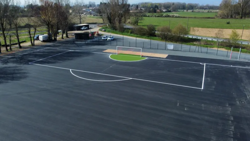 Création de terrains sportifs en enrobé, Saint-Georges-de-Reneins, MUTIN TP