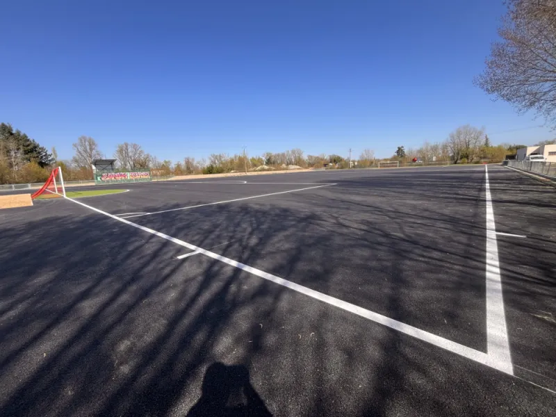 Création de terrains sportifs en enrobé, Saint-Georges-de-Reneins, MUTIN TP