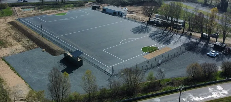 Création de terrains sportifs en enrobé, Saint-Georges-de-Reneins, MUTIN TP