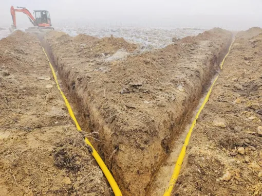 Drainage agricole, Saint-Lager, Saint-Georges-de-Reneins, MUTIN TP