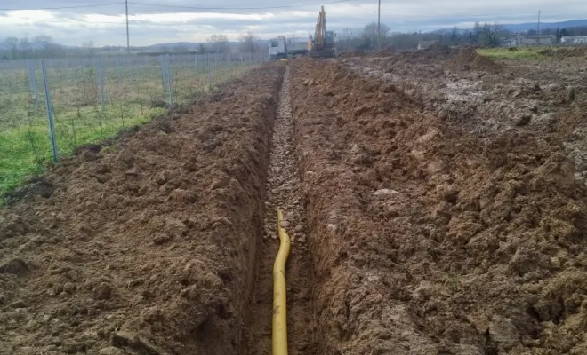 Drainage agricole, Saint-Lager, Saint-Georges-de-Reneins, MUTIN TP