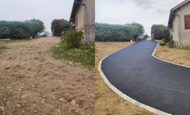 Enrobé et pavé, Saint-Georges-de-Reneins, MUTIN TP