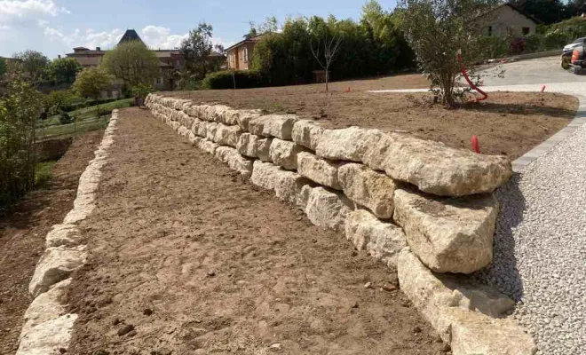 Enrochement par palier, Saint-Georges-de-Reneins, MUTIN TP
