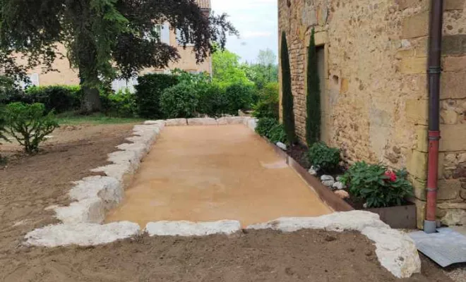 Terrain de pétanque, Saint-Georges-de-Reneins, MUTIN TP